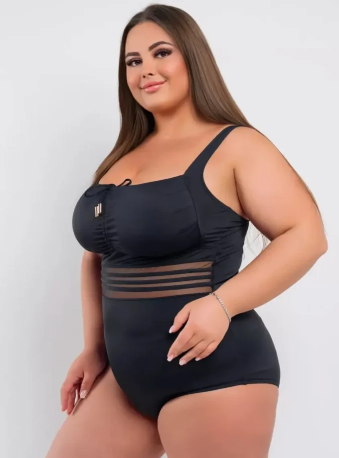 Costum Întreg cu Plasa/șiret